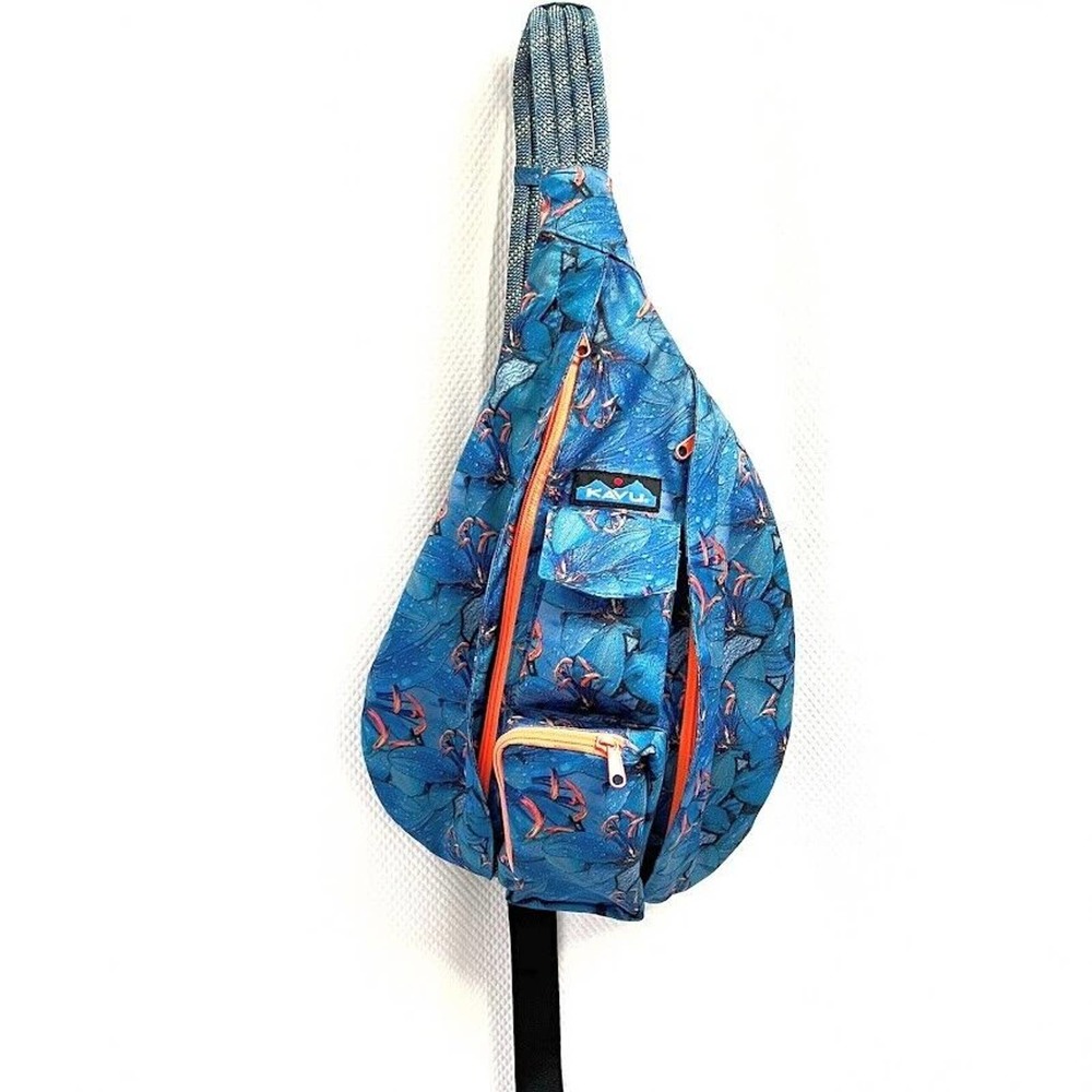 Kavu Sling Rope Bag Electric Lily Pattern - HTF